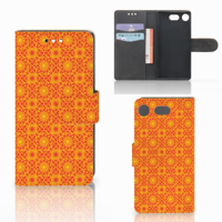 Sony Xperia XZ1 Compact Telefoon Hoesje Batik Oranje