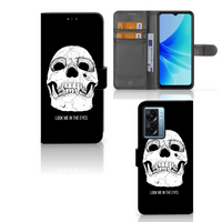 Telefoonhoesje met Naam OPPO A77 5G | A57 5G Skull Eyes