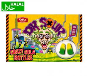 Dr. Sour snoep Dr. Sour - Crazy Cola Bottles 90 Gram