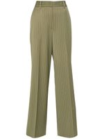 MSGM pantalon droit à taille haute - Vert