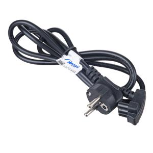 Akyga Power cable for DELL notebook AK-NB-02A CEE 7/7 250V/50Hz 1.5m Zwart 1,5 m CEE7/7 Netstekker type F