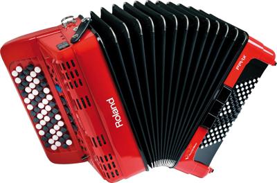 Roland FR-1XB RD V-Accordion knoppenklavier rood