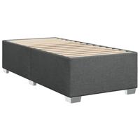 vidaXL Bedframe stof donkergrijs 80x200 cm, bed, bed ombouw, twijfelaar bed, bedbodem, slaapkamermeubel, 2 persoonsbed, tweepersoonsbed
