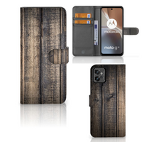 Motorola Moto G32 Book Style Case Steigerhout - thumbnail