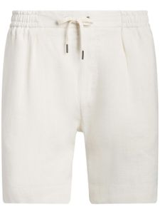 Ralph Lauren Purple Label short en lin à lien de resserrage - Blanc