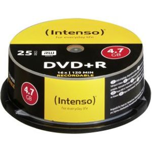 1x25 Intenso DVDR 4.7GB 16x Speed. Cakebox