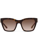 Dolce & Gabbana Eyewear lunettes de soleil à effet écailles de tortue - Marron