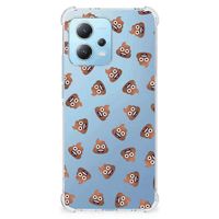 Doorzichtige Silicone Hoesje voor Xiaomi Redmi Note 12 5G Poep Emojis