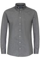 Redmond Casual Regular Fit Overhemd zwart, Faux-uni - thumbnail