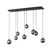 Fischer & Honsel 8-lichts hanglamp Bala zwart 60983 - thumbnail