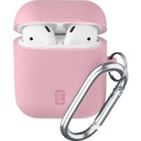 Cellularline Bounce Soft Touch Silicone AirPod case met haak voor Apple AirPods 1 & 2