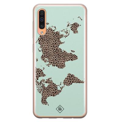 Samsung Galaxy A50/A30s siliconen hoesje - Wild world Samsung Galaxy A50/A30s siliconen hoesje - Wild world
