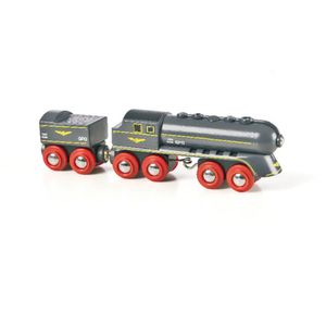 Brio 33697002 Zwarte stoomlocomotief met kolentender