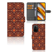 Poco F3 | Xiaomi Mi 11i Telefoon Hoesje Batik Brown - thumbnail