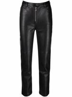 Patrizia Pepe pantalon skinny court en cuir artificiel - Noir - thumbnail