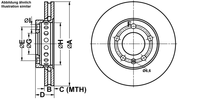 Remschijf ATE, Remschijftype: Geventileerd: , u.a. für Skoda, VW - thumbnail