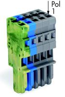 WAGO 769-105/000-039 Connector, female Groen, Geel, Blauw, Grijs 50 stuk(s) - thumbnail