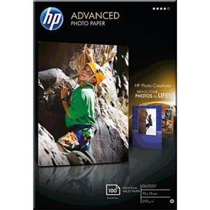 HP Advanced Photo-papier, glanzend, 250 g/m2, 10 x 15 cm (101 x 152 mm), 100 vellen