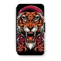 Tiger and Rattlesnakes: iPhone XS Flip Hoesje - thumbnail