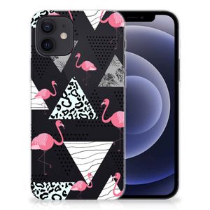 iPhone 12 | 12 Pro (6.1") TPU Hoesje Flamingo Triangle