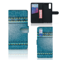 OPPO Find X2 Wallet Case met Pasjes Jeans