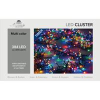 Kerstverlichting - 384 leds - gekleurd - 2,4 meter - clusterverlichting - thumbnail