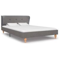 vidaXL Bedframe stof lichtgrijs 120x200 cm