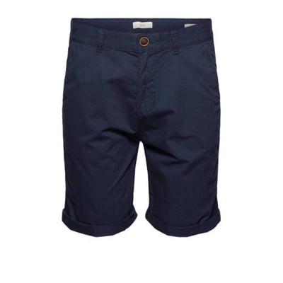 edc Men regular fit chino short van biologisch katoen donkerblauw