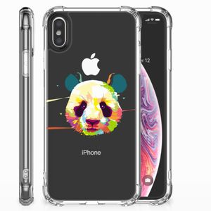 Apple iPhone X | Xs Stevig Bumper Hoesje Panda Color