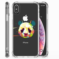 Apple iPhone X | Xs Stevig Bumper Hoesje Panda Color - thumbnail