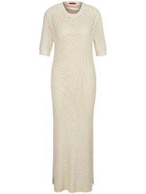 Tricotjurk korte mouwen Van Laura Biagiotti Roma wit Tricotjurk korte mouwen Van Laura Biagiotti Roma wit