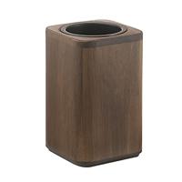 Gedy Dafne borstelhouder, bamboe, walnoot, 8 x 8 x 13 cm