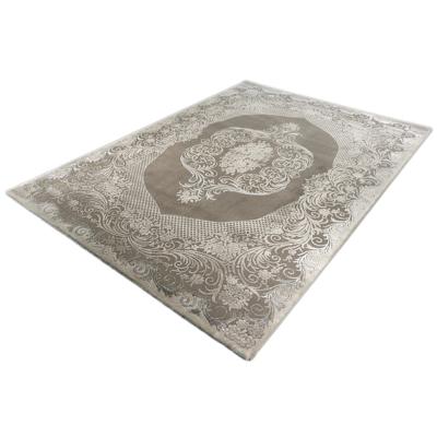 Vloerkleed - Klassiek Desing - Gebloemd - Grijs-120 x 170 cm