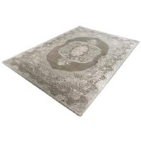 Vloerkleed - Klassiek Desing - Gebloemd - Grijs-120 x 170 cm