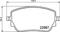 Remblokkenset, schijfrem BREMBO, u.a. für Mercedes-Benz