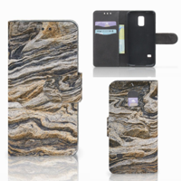 Samsung Galaxy S5 Mini Bookcase Steen