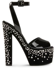 Giuseppe Zanotti sandales Tarifa Jewel 170 mm à plateforme - Noir