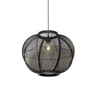 QAZQA Oosterse hanglamp zwart 48 cm - Rob - thumbnail