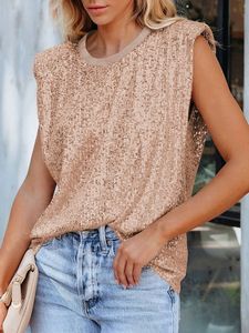 Loose Glitter Casual Tank Top