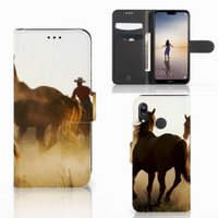 Huawei P20 Lite Telefoonhoesje met Pasjes Design Cowboy - thumbnail