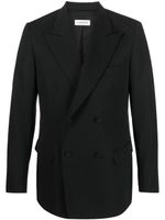 Lanvin blazer croisé à revers pointus - Noir - thumbnail