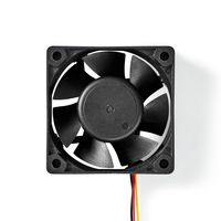 Nedis DC Ventilator | DC | 60 mm | 3-pin | 32.3 dBA | Zwart | 1 stuks - DCFAN6025BK DCFAN6025BK - thumbnail