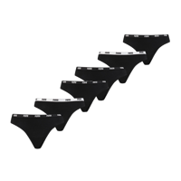 Puma 6-pack dames strings - zwart