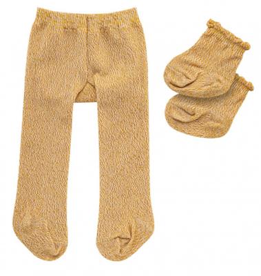 Heless poppenmaillot en sokken polyester goud 35 45 cm