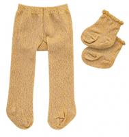Heless poppenmaillot en sokken polyester goud 35 45 cm