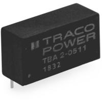 TracoPower TBA 2-0512 DC/DC-converter, print 165 mA 2 W Aantal uitgangen: 1 x Inhoud 1 stuk(s)