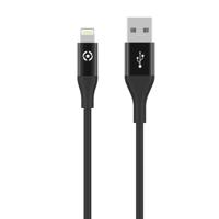 Celly USBLIGHTCOL3MBK Lightning-kabel 3 m Zwart