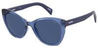 Levi's zonnebril 1015/S dames cat.3 cat eye polyamide blauw