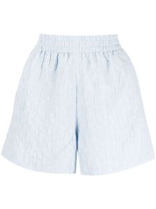 b+ab short texturé à taille élastiquée - Bleu