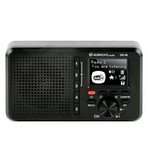 Albrecht: DR86 DAB+/FM Seniorenradio - zwart